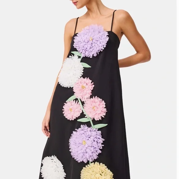 Elliatt Buttercup Floral Black Maxi Dress - Picture 2 of 5